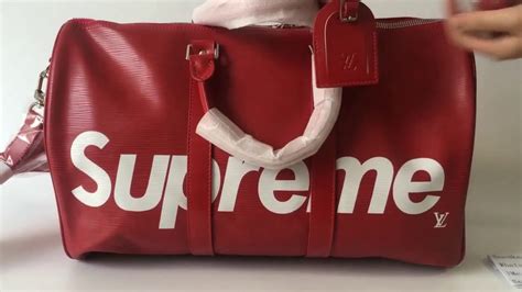 louis vuitton supreme bag fake